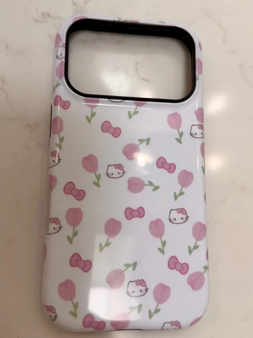 iPhone 17 Pro MagSafe Pink Tulip Hello Kitty Phone Case